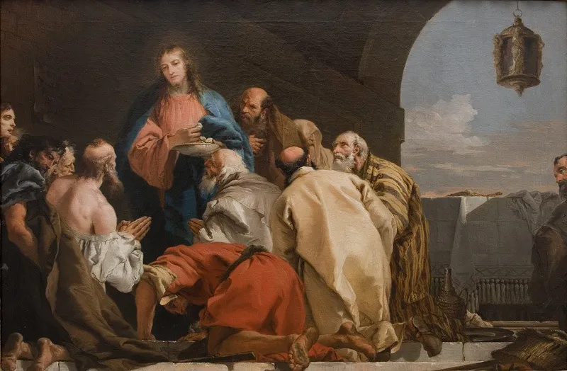 The Institution of The Eucharist, by Giovanni Domenico Tiepolo, oil, 1753