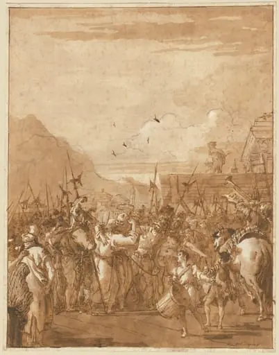 The Parting of Saints Peter and Paul, by Giovanni Domenico Tiepolo