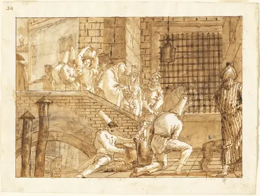 The Prison Visit, by Giovanni Domenico Tiepolo