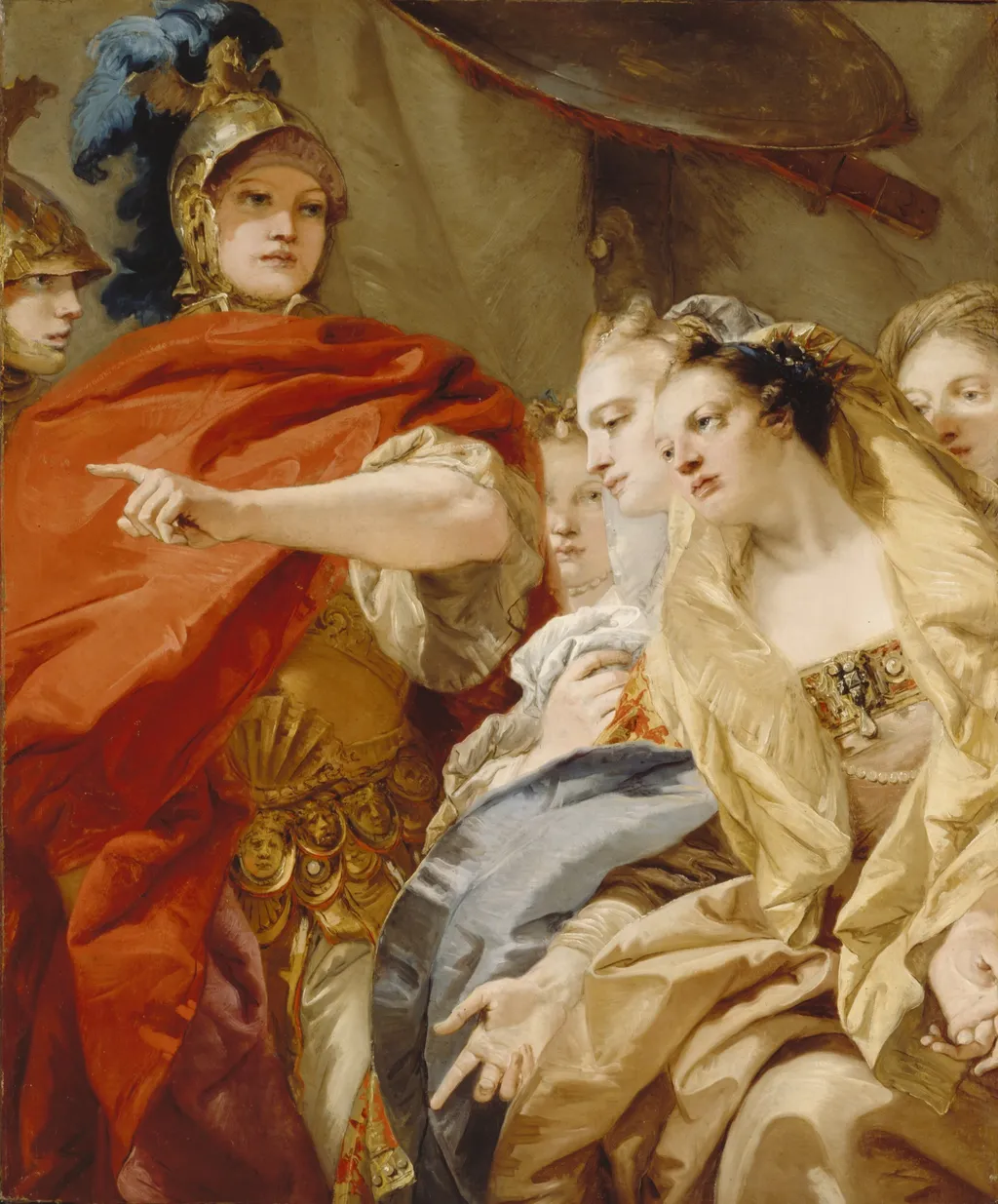 The Women of Darius Invoking the Clemency of Alexander, by Giovanni Domenico Tiepolo, oil, 1750