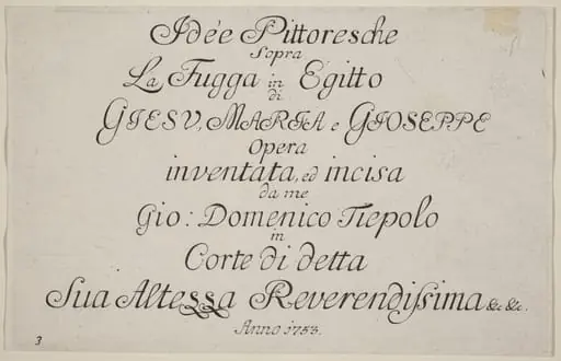 Title Page, by Giovanni Domenico Tiepolo