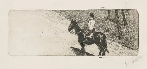 Cavalry Soldier (Soldato di cavalleria), by Giovanni Fattori