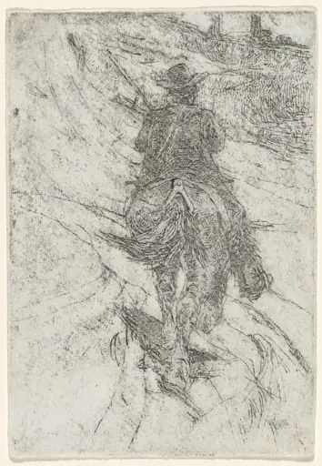 Herdsman on Horseback (Buttero a cavallo), by Giovanni Fattori