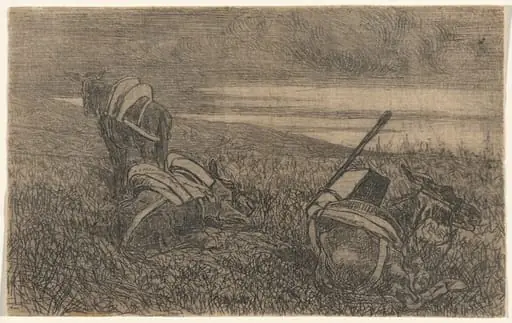 Little Donkeys at Rest (Sosta di somarelli), by Giovanni Fattori