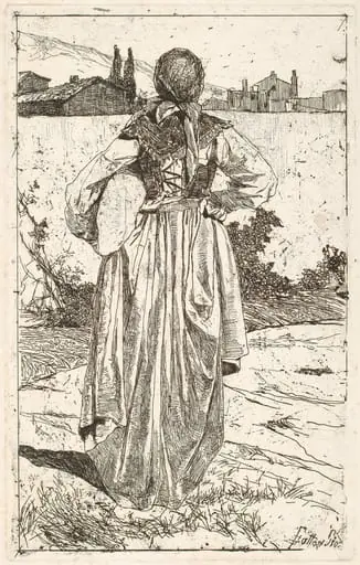 Woman of the Gabbro (Donna al gabbro), by Giovanni Fattori