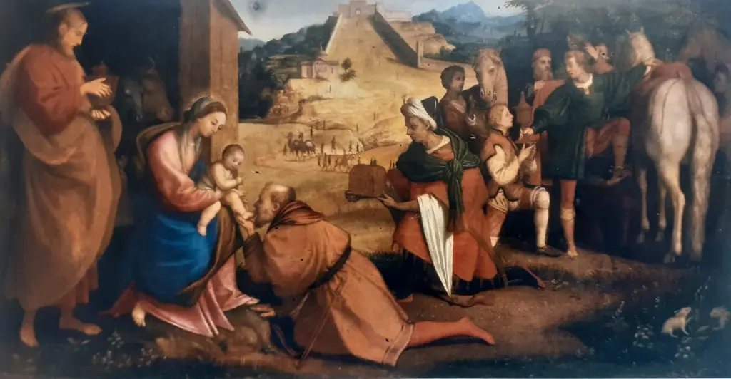 Adorazione dei Magi, by Giovanni Francesco Caroto