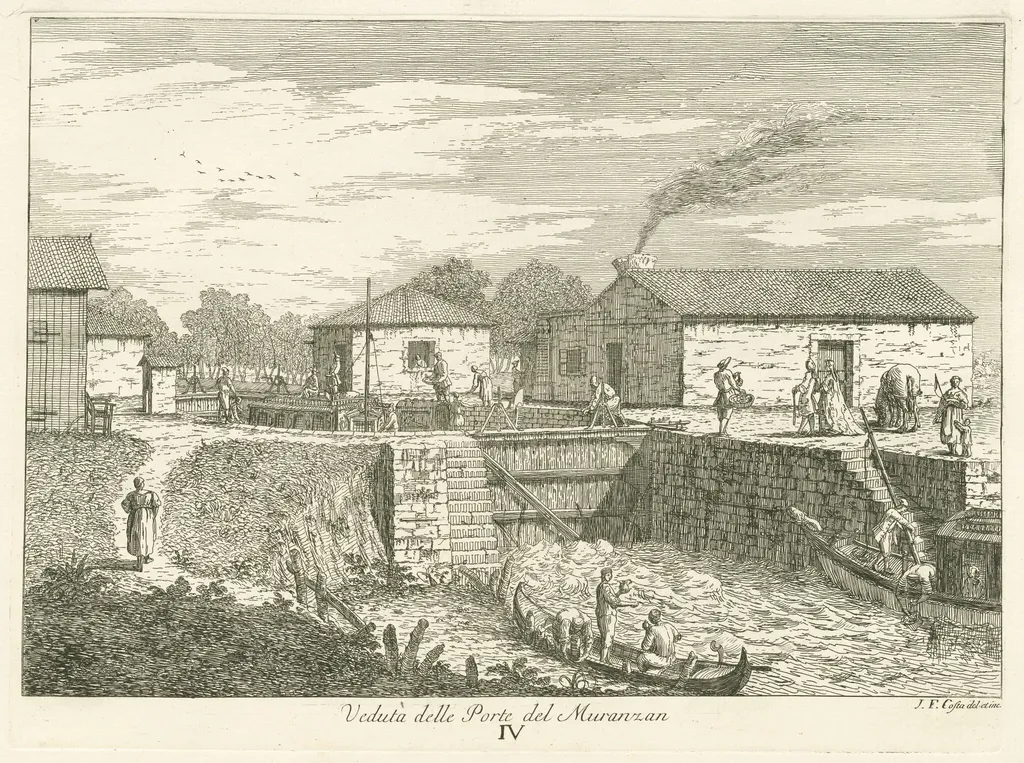 Le Porte dei Moranzani, by Giovanni Francesco Costa, ink, 1762