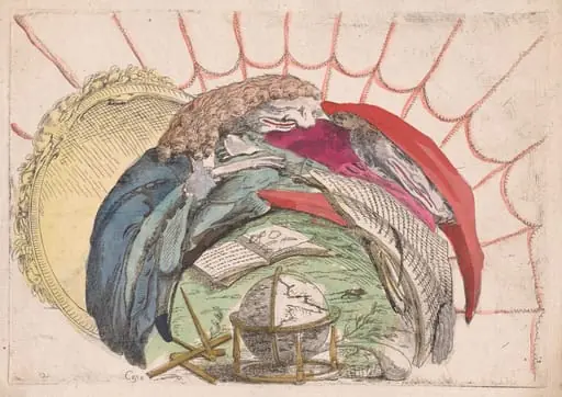 Scholars Consulting Books and a Globe, by Giovanni Francesco Costa