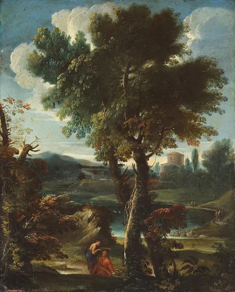 Landschaft mit Hirten, by Giovanni Francesco Grimaldi