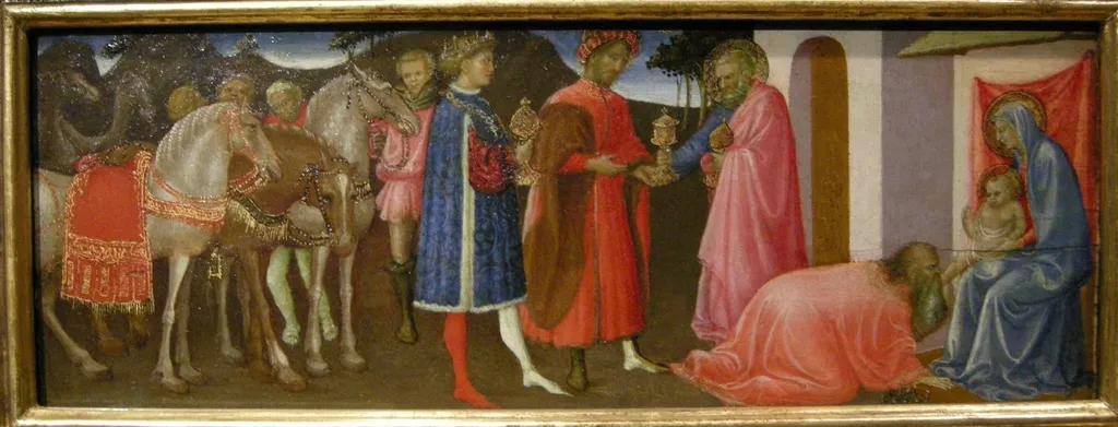 The adoration of the Magi, by Giovanni Francesco Toscani, unspecified, 1425