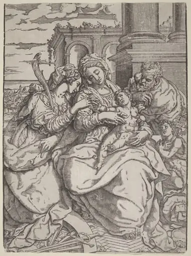 Madonna and Child with Saint Catherine, by Giovanni Gallo