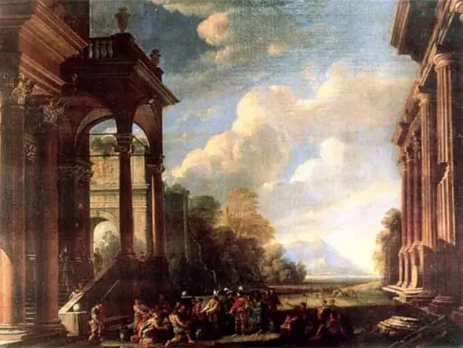 Abraham și Melhisedec, by Giovanni Ghisolfi