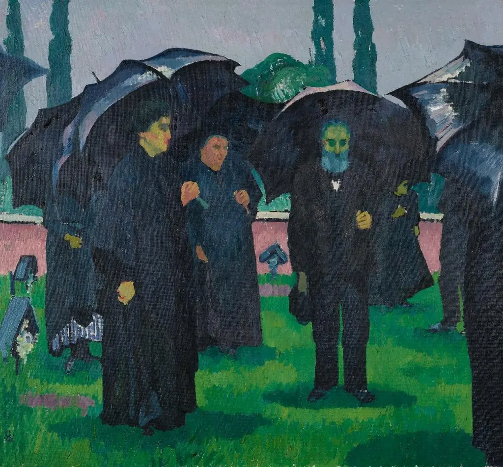 Begräbnis, by Giovanni Giacometti