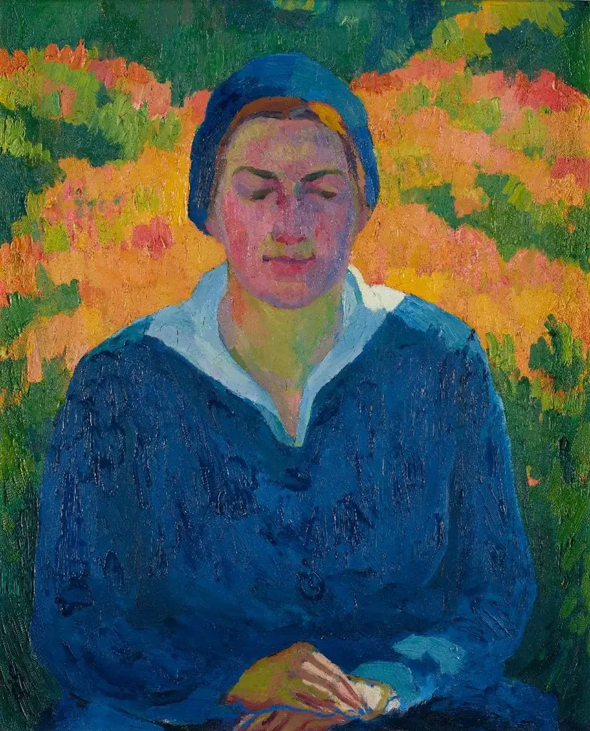 Bildnis Renette Grossmann, by Giovanni Giacometti