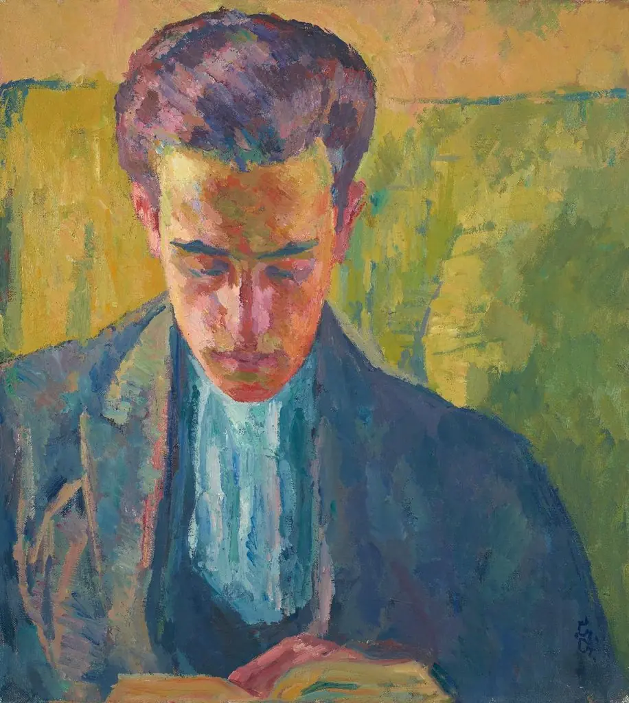 Diego, lesend, by Giovanni Giacometti