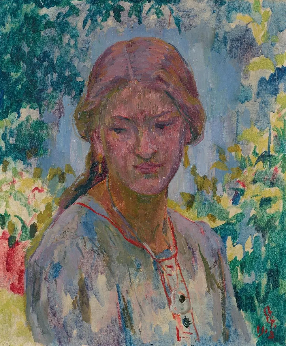 Ottilia, by Giovanni Giacometti, oil, 1918