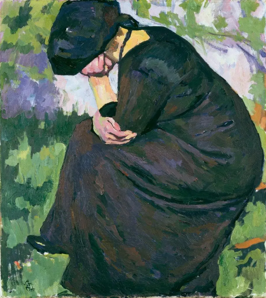 Trauernde Frau, by Giovanni Giacometti