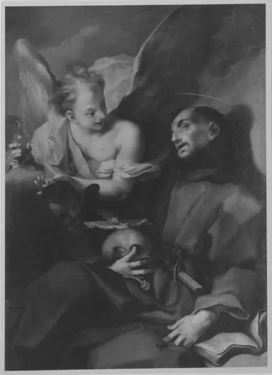 Ein Engel erscheint dem hl. Franziskus, by Giovanni Gioseffo dal Sole