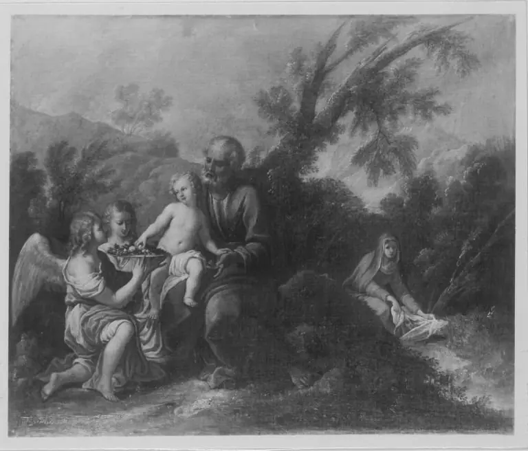 Flucht nach Ägypten, by Giovanni Gioseffo dal Sole