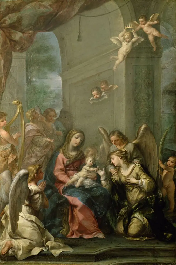 Mystische Verlobung der Hl. Katharina, by Giovanni Gioseffo dal Sole