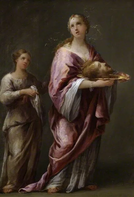 Salome with the head of St John the Baptist, by Giovanni Gioseffo dal Sole, oil, 1696