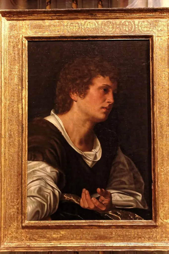 Busto di giovane, by Giovanni Girolamo Savoldo