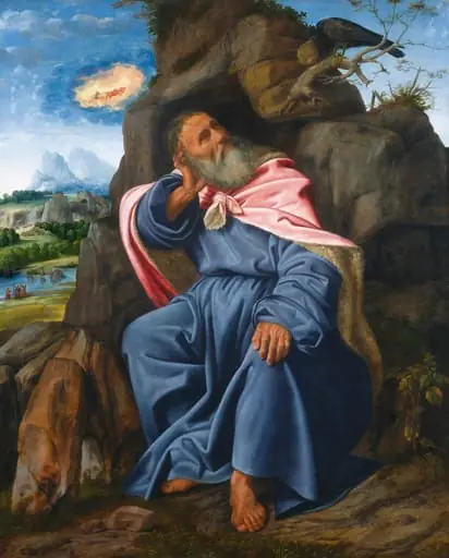 Elijah Fed by the Raven, by Giovanni Girolamo Savoldo