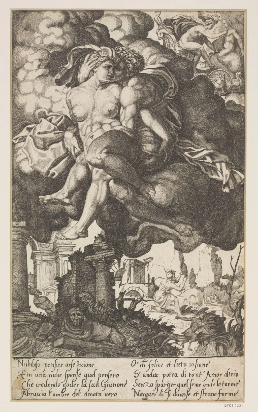 Untitled, by Giovanni Jacopo Caraglio, 1550