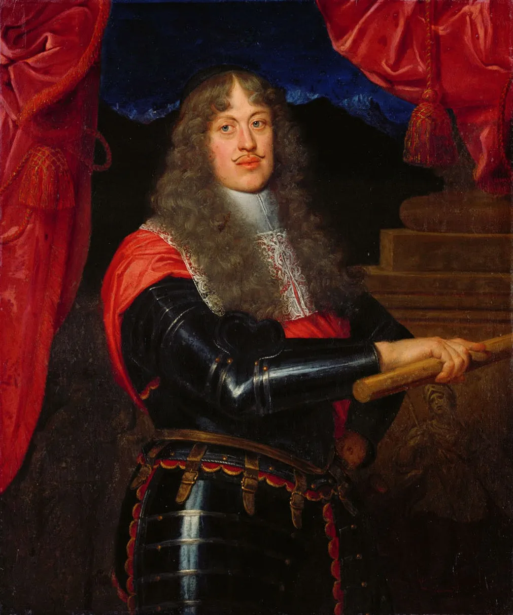 Erzherzog Sigismund Franz (1630-1665) im Harnisch, Kniestück, by Giovanni Maria Morandi, oil, 1665