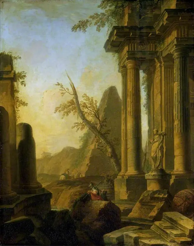 Classical Ruins with Soldiers, by Giovanni Paolo Panini