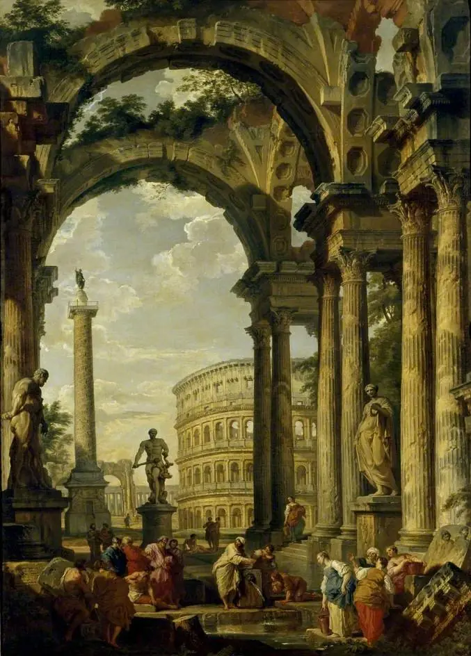 Roman Capriccio, by Giovanni Paolo Panini