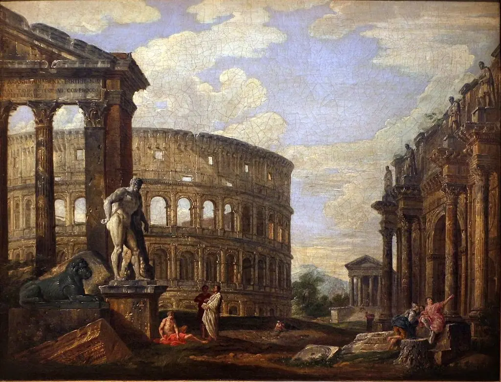 Ruins of Ancient Rome, by Giovanni Paolo Panini