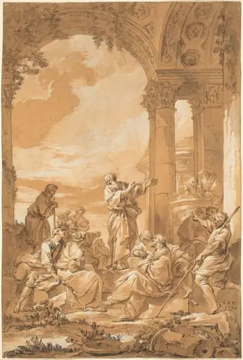 Saint Paul Preaching in Athens, by Giovanni Paolo Panini