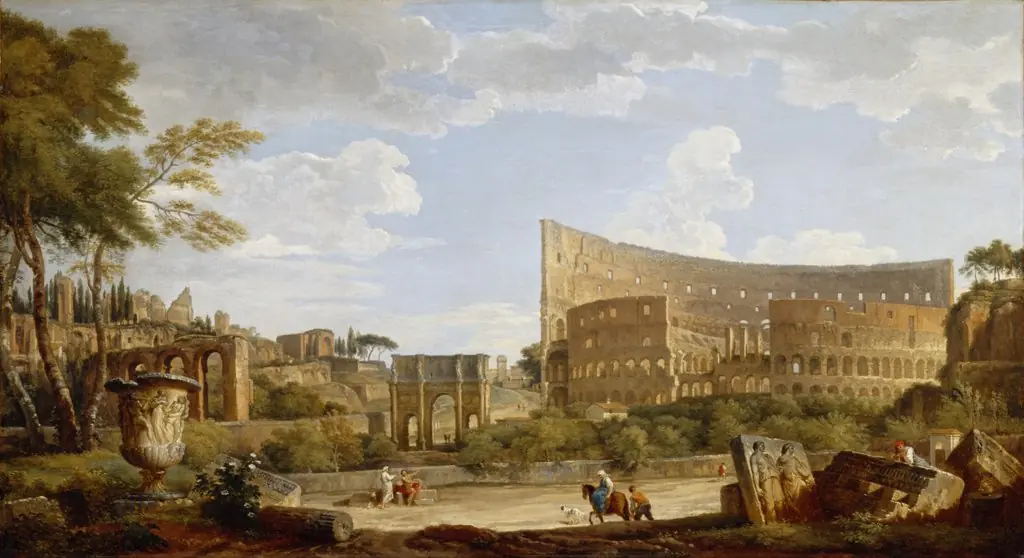 View of the Colosseum, by Giovanni Paolo Panini