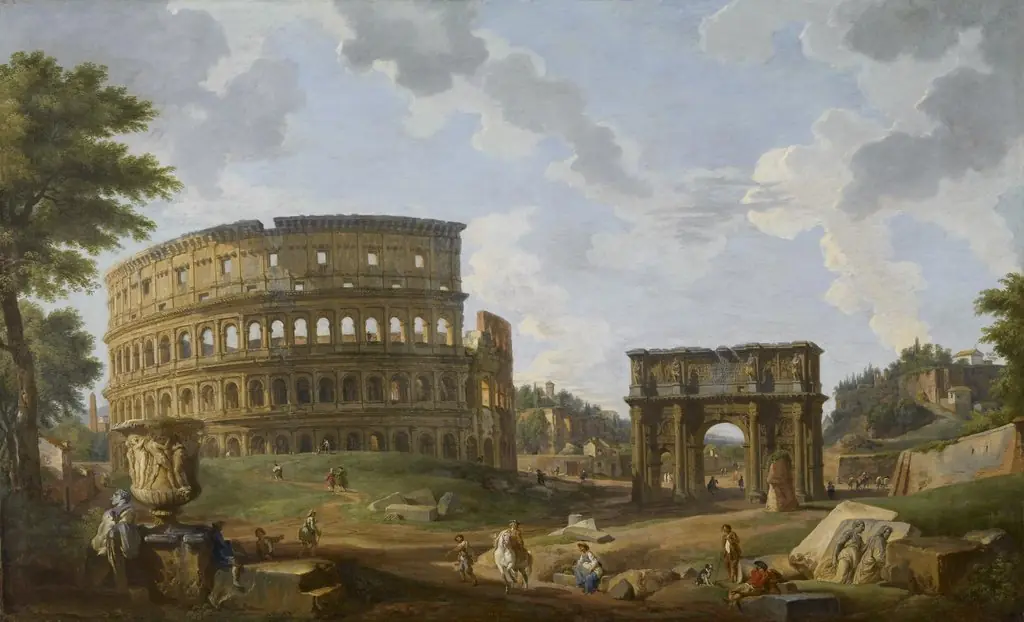 View of the Colosseum, by Giovanni Paolo Panini