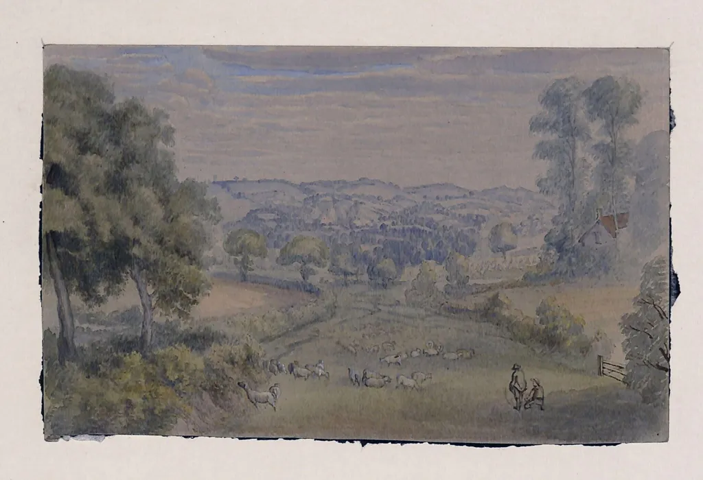 Near Tunbridge Wells, by Giovanni Patricchio, watercolor, 1850