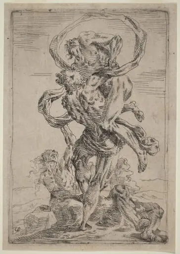 Hercules and Antaeus, by Giovanni Pietro Possenti