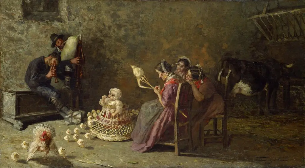 Bagpipers of Brianza, by Giovanni Segantini