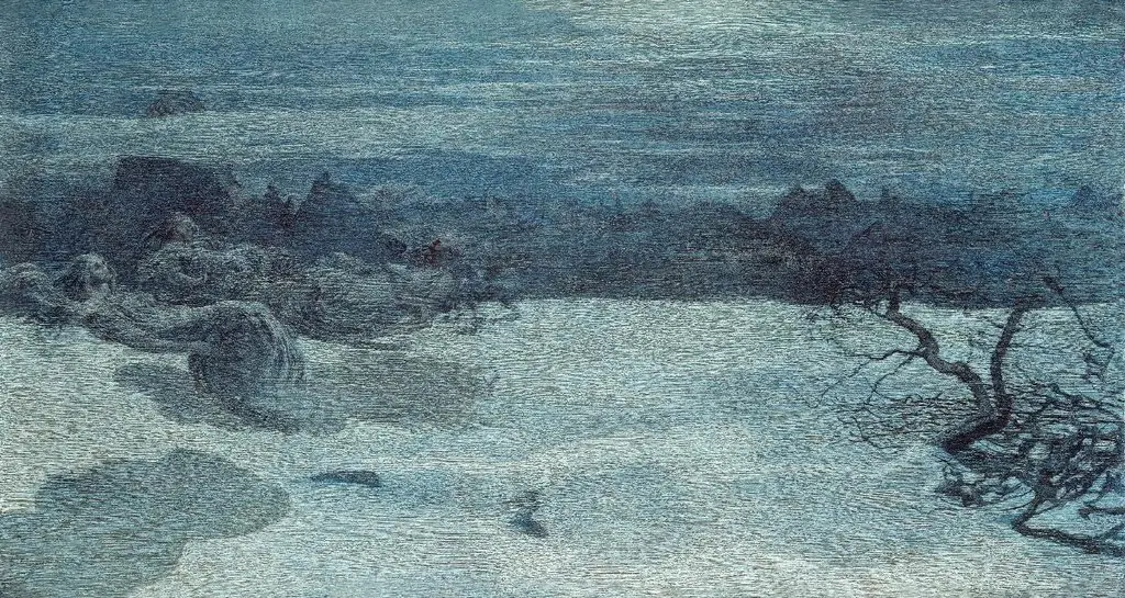 Il castigo delle lussuriose, by Giovanni Segantini