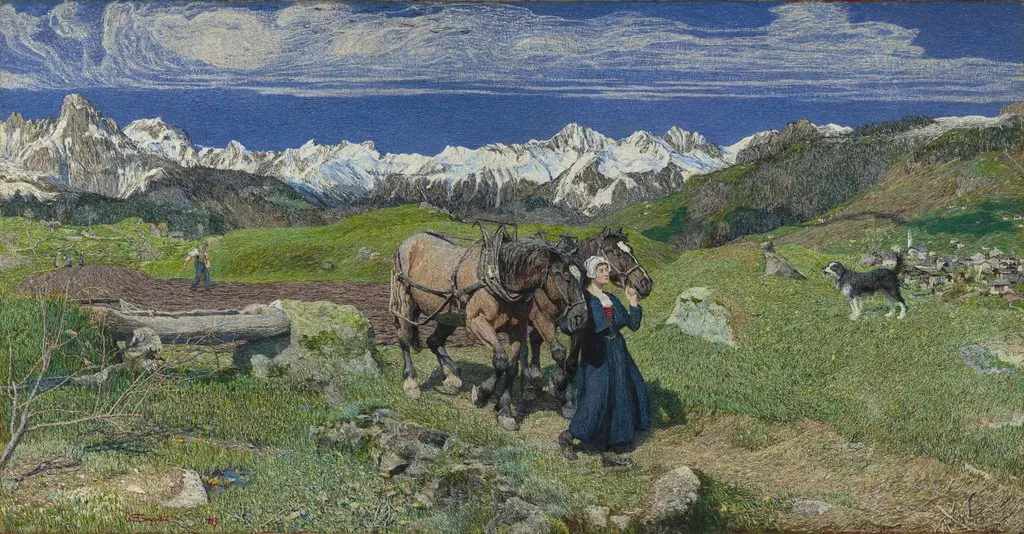 Spring in the Alps, by Giovanni Segantini
