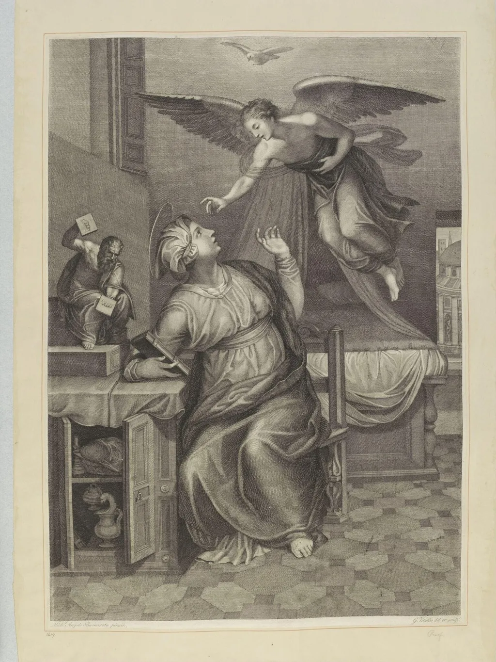 The Annunciation, by Giovanni Vitalba, 1750