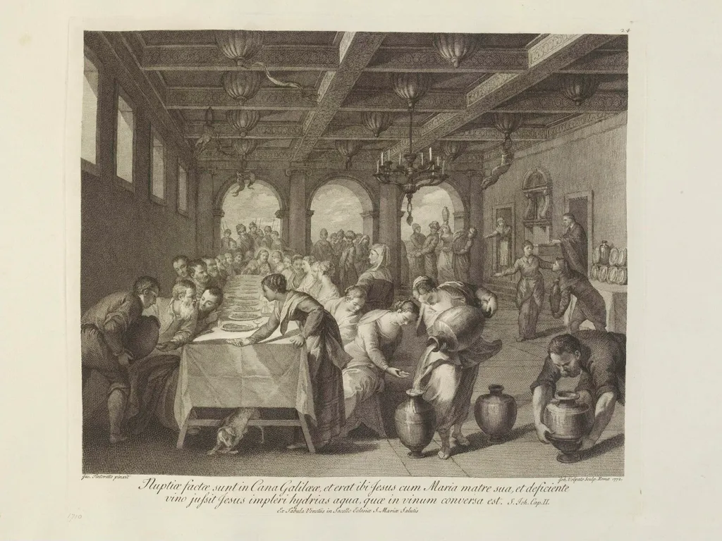 Marriage in Cana, by Giovanni Volpato