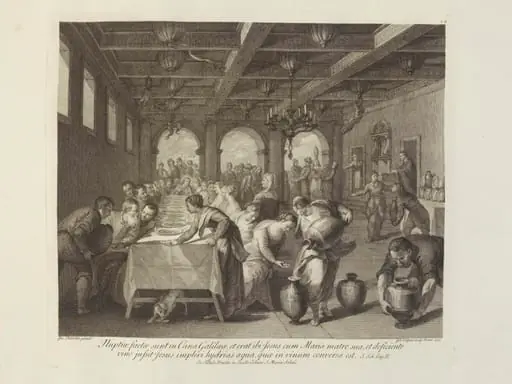 Marriage in Cana, by Giovanni Volpato