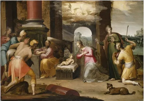 The Adoration of the Shepherds, by Girolamo da Carpi