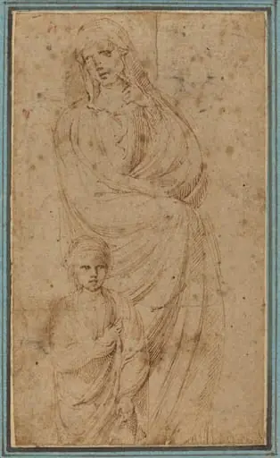 Two Figures, by Girolamo da Carpi