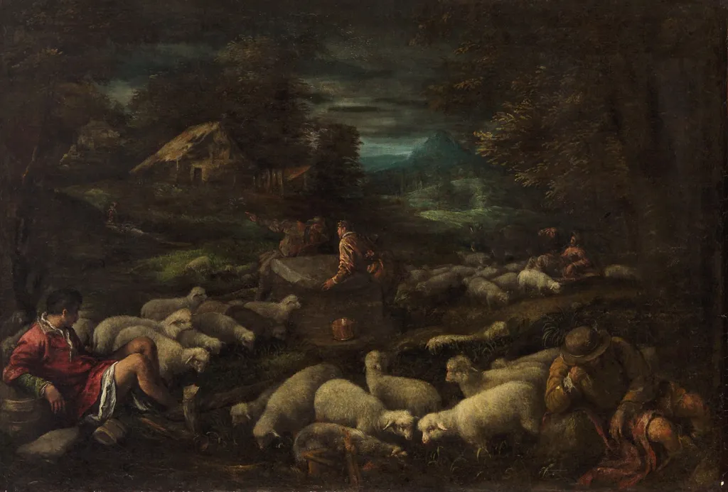Jakob am Brunnen, by Girolamo da Ponte, unspecified, 1592