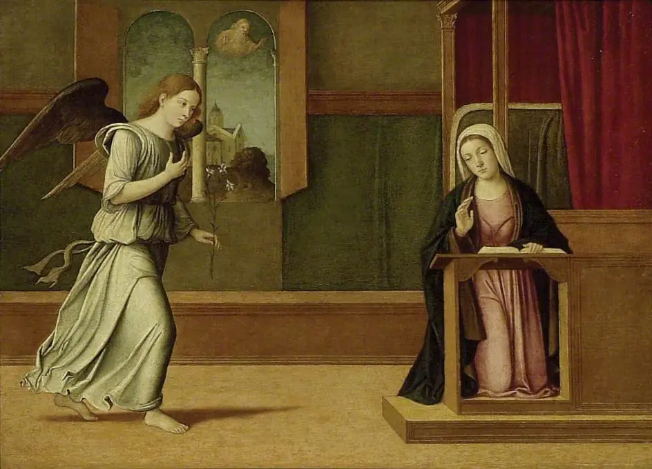 The Annunciation, by Girolamo da Santacroce