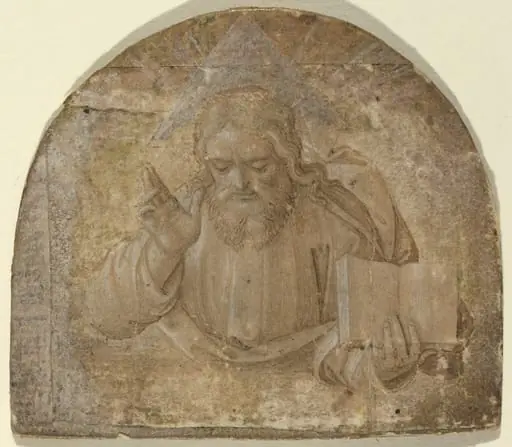 God the Father with His Right Hand Raised in Blessing, by Girolamo dai Libri