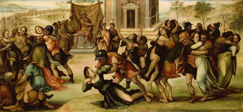 Rape of the Sabines, by Girolamo del Pacchia