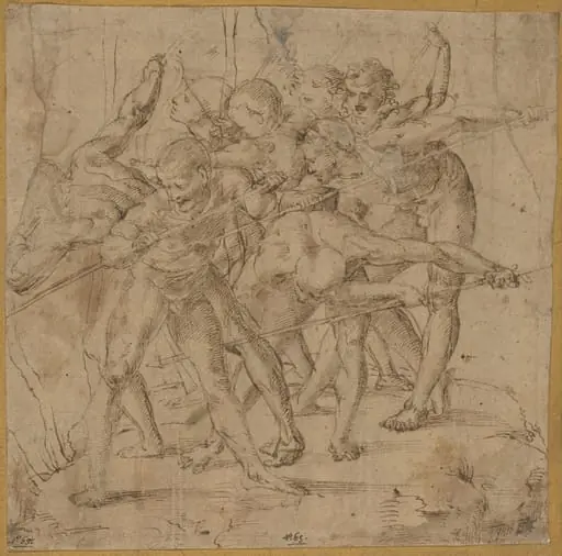 Battle Scene, by Girolamo Genga